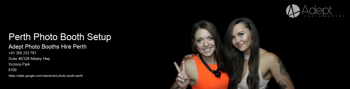 Perth Photo Booth Setup